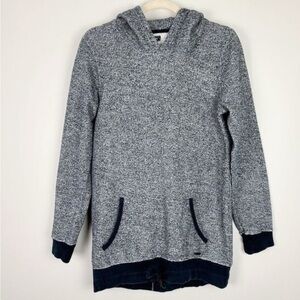 24” ptp Gray and Black Hooded Sweater ROOTS